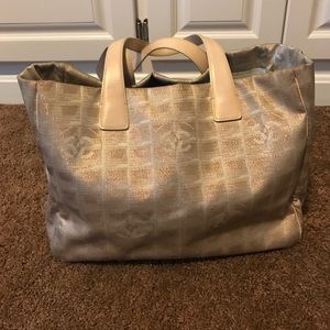 CHANEL Champagne gold tote